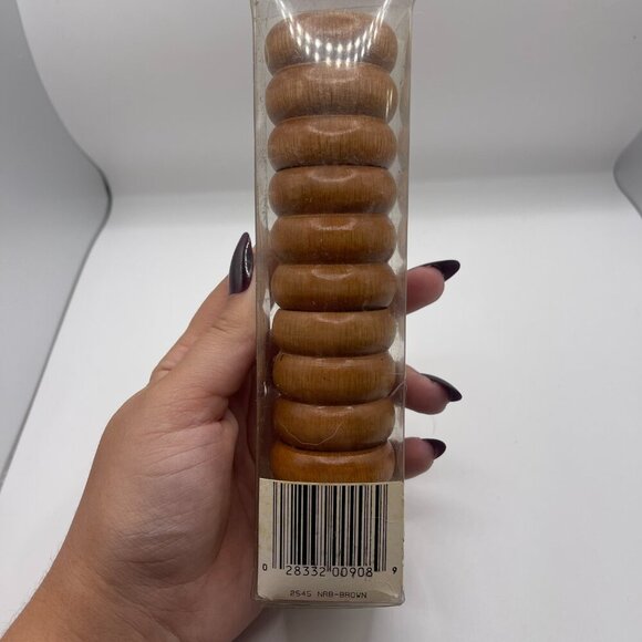 Vintage Wooden Napkin Rings - Picture 4 of 5